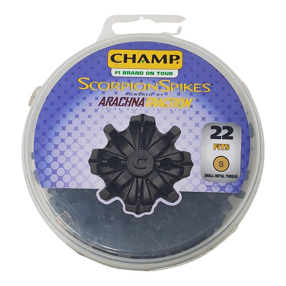 CHAMP Scorpion Spikes 22 Count Small Metal Thread Soft Golf Spikes Replacement
